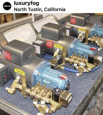 Our in house CAT PUMPS and BALDOR MOTORS assembly line. Best pump and motors . Period! UL LISTED