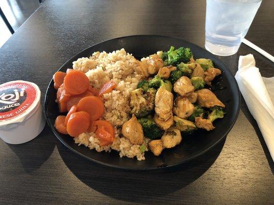 Grilled Chicken Teriyaki with Broccoli and Carrots (#2 Combo)