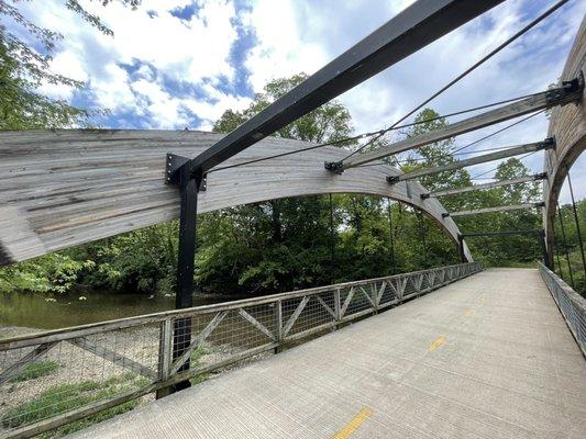 Alum creek trail bridge from Strawberry Farms Park