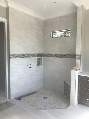 Another view of the master shower.