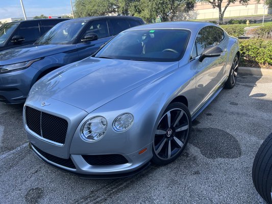 Delivering this clients Bentley to the dealer for a new set of tires and alignment