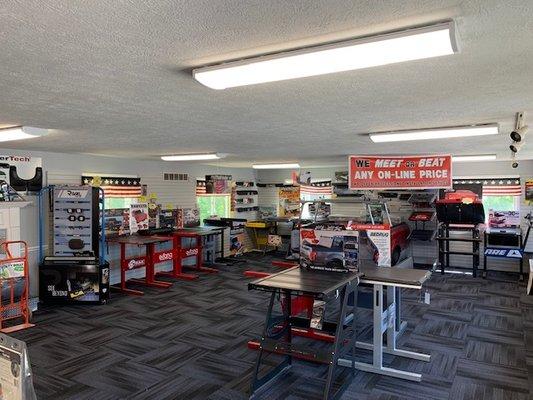 Our Showroom offering the best products back by the top manufacturers