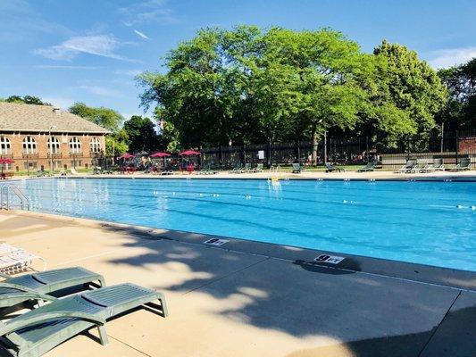 River Park pool on a sunny June day.