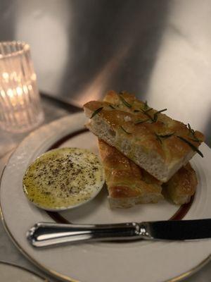 Warm Rosemary Focaccia with Taleggio Butter