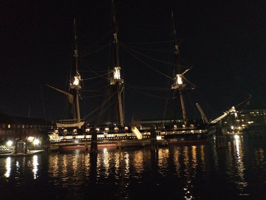 Constitution marina is a 2 minute walk to Old Ironsides.