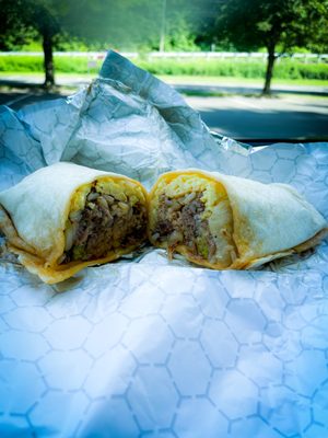 Pork Kimchi Breakfast Wrap