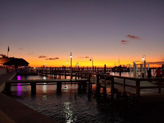 Sunset from the inside dock