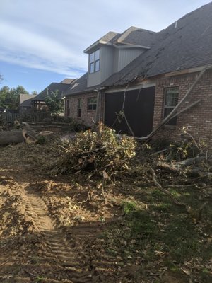 Client's house after tornado