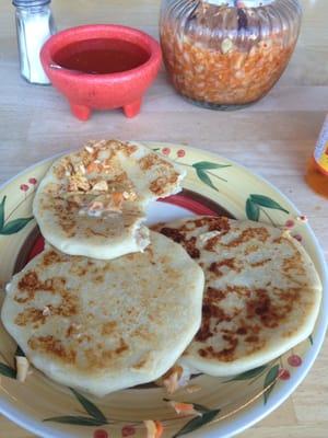 chicharron con queso pupusas were great!