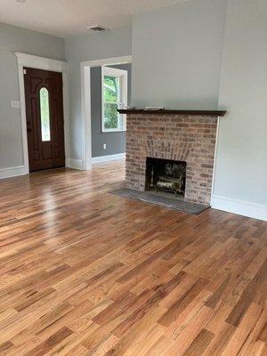 New Hardwood Floors and Fresh Paint and Trim