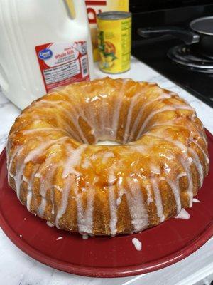 Peach Cobbler Pound cake