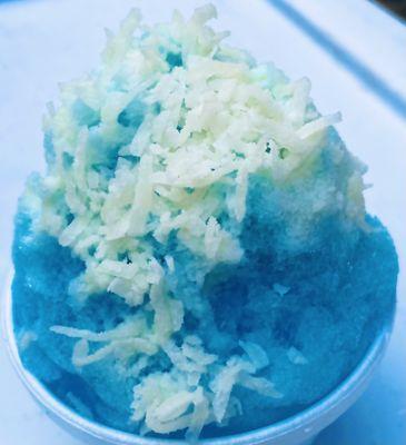 Blue Hawaiian with coconut topping!