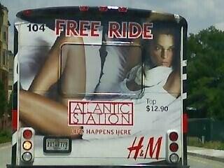 "Free ride" refers to the Atlantic Station Shuttle.  We swear.