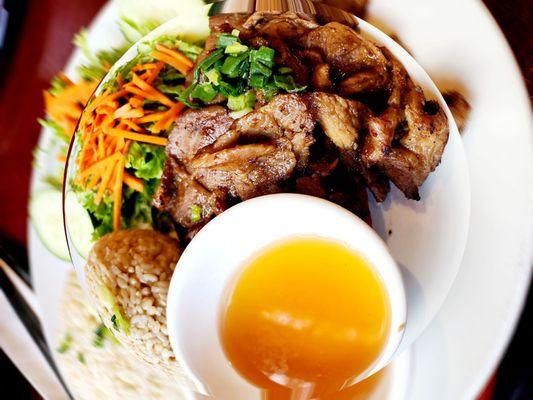 GRILLED PORK RICE  PLATE