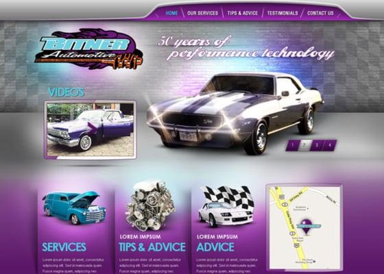 One of our custom websites.