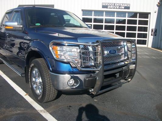 Chrome brush guard expertly installed by the GCC team