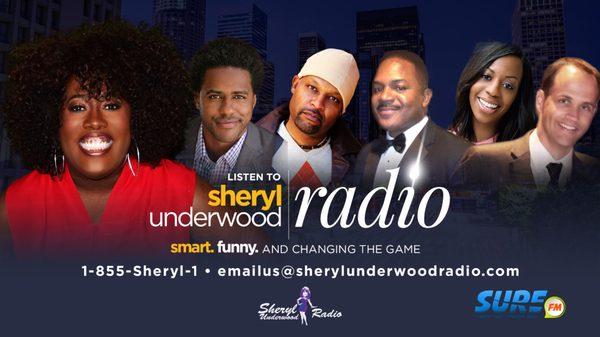 Sheryl Underwood Radio is smart, funny and is changing the game with witty humor and great conversations. Listen 6 am to 10 am, weekdays