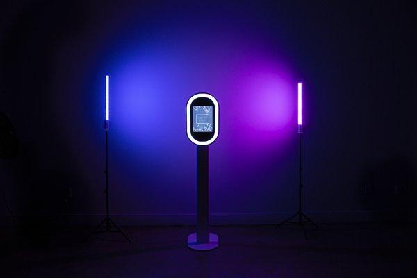 Customize the booths lighting with your own colors