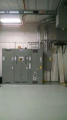 New 2500 amp service for machine shop addition.