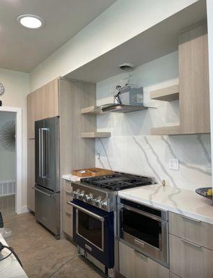 Countertop and cabinets