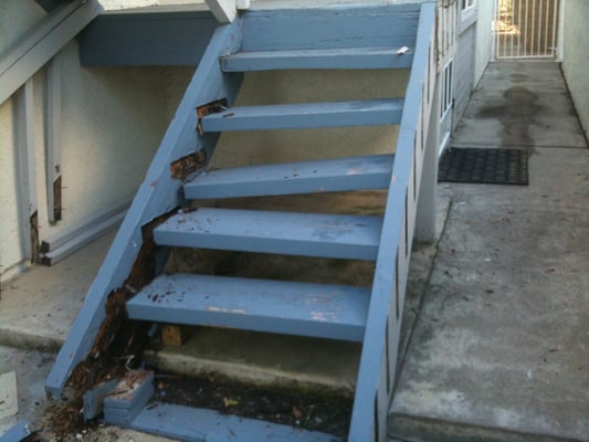 Rotted stairs