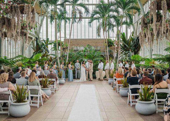 Literally a dream! Note - we brought our own aisle runner, otherwise the one they provide is black. Under the runner is a metal drain.