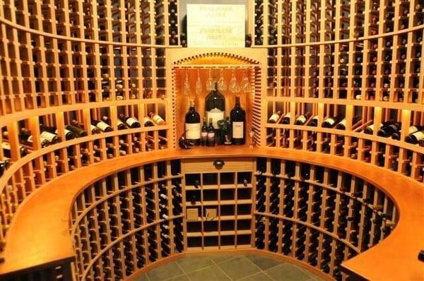 Wine cellar created by Fred Schmidt