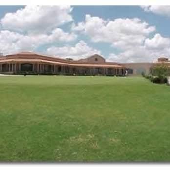 Back view of main clubhouse