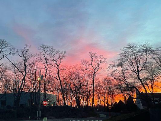 before you enter The Studio parking lot - they have such a great view especially during sunrise / sunset