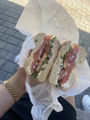 Lox bagels