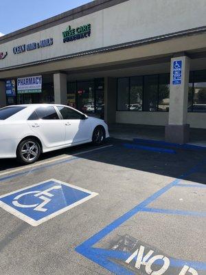 Handicap Parking In The Front