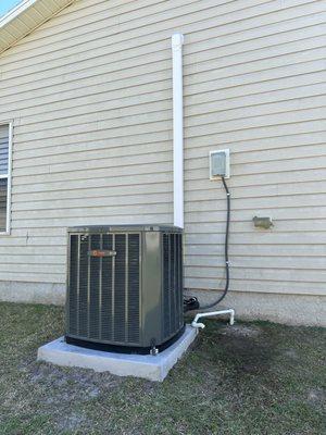 Trane Heat Pump System installed outside.