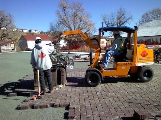 Hildebrand Ranch Open Space  Jefferson County, Colorado installation of 33,000 SF Permeable Interlocking Concrete Pavers.