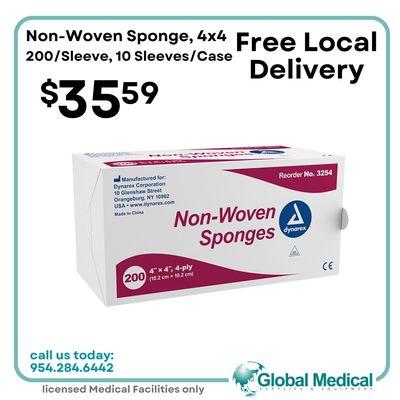 Non-woven sponges for all your wound care needs