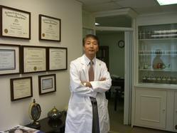 Mr. Chung with his various degrees and certifications in both Acupuncture and Herbal medicine.