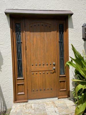 A door that I stained and finished