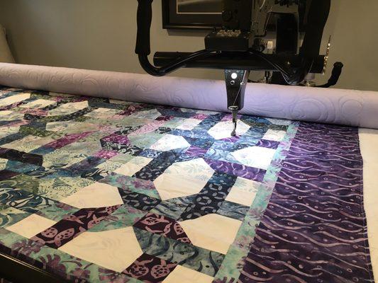 Machine quilting, is what I do.