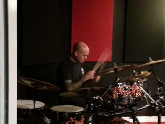 Drummer session in the Drum Booth @ Red Eye Recording Studios!