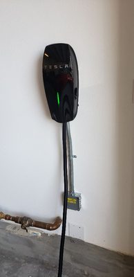 Tesla wall charger installation