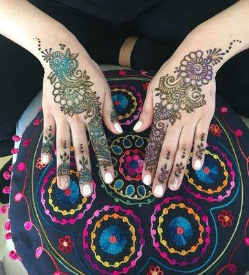 Glitter henna!