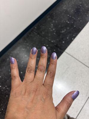 Love my metallic lavender nails