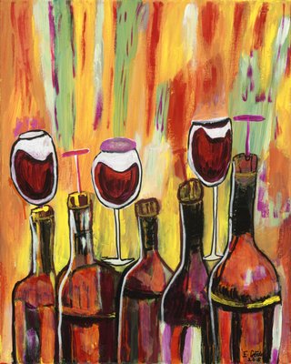 "Wine Delight" Eunice LaFate (c) 2018