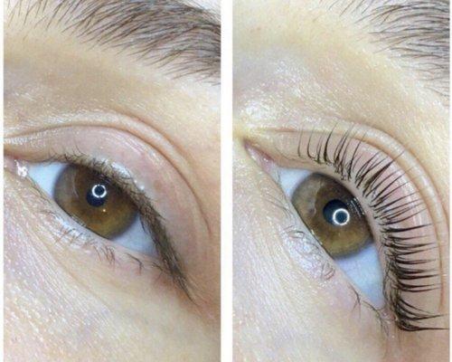 Lash lift and tint