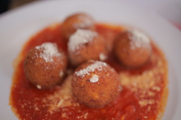 Arancini Fried Calamari with Marinara Sauce