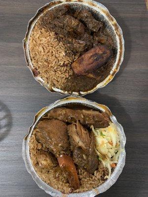 Oxtail and Stewed Chicken