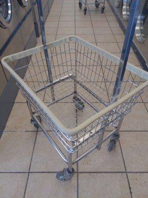 Basket to move wet clothes from washer to dryer.