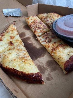 Cheesy garlic bread