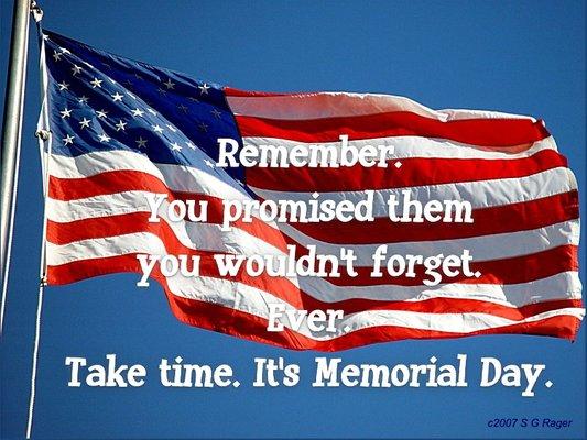 Thank You to all that gave your life, to give our freedom and liberty. Our hearts go out to the families of all fallen heros.