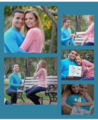 Surprise proposal and engagement sessions. On Facebook @photographybychristinamariecpp