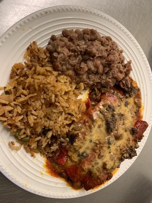 Enchilada plate